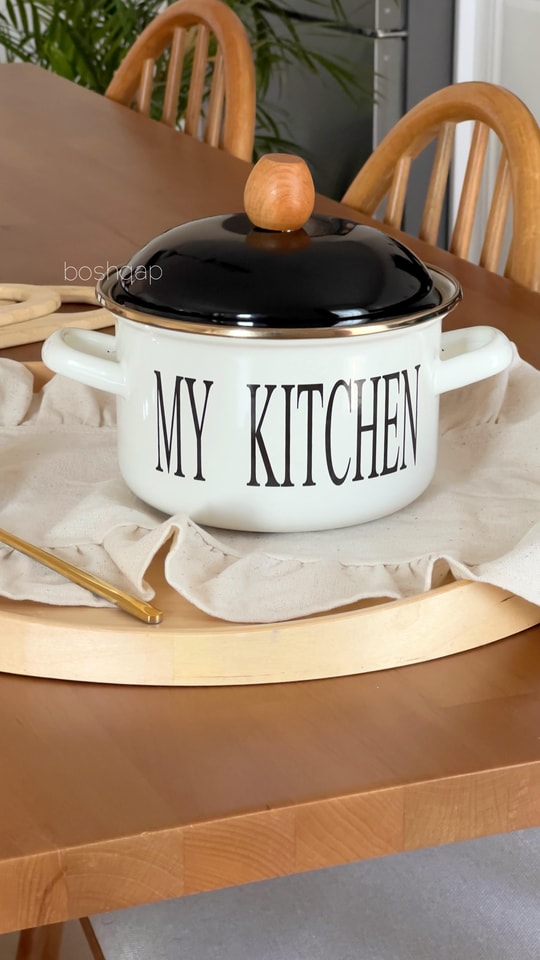 My Kitchen Serisi Emaye 16cm Tencere