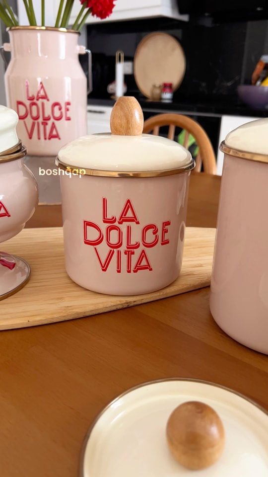 Dolce Vita Serisi Emaye 12cm Baharat Kavanozu
