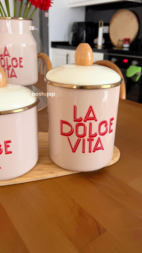 Dolce Vita Serisi Emaye 15cm Baharat Kavanozu