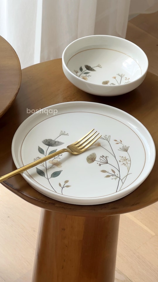 Asia 2 Adet Porselen Pasta Tabağı   