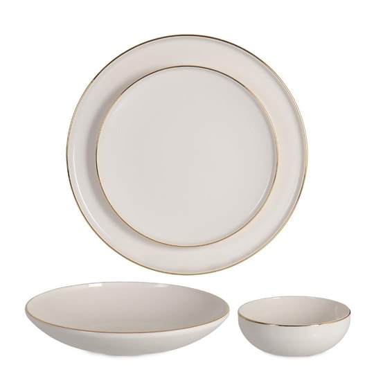 Lux Elegance 6 Kişilik 24 Parça Porselen Yemek Seti Modelleri ve Fiyatları - BOSHQAP