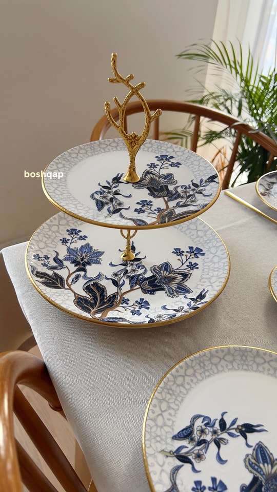 Midnight Flora Katlı Sunumluk Modelleri ve Fiyatları - BOSHQAP