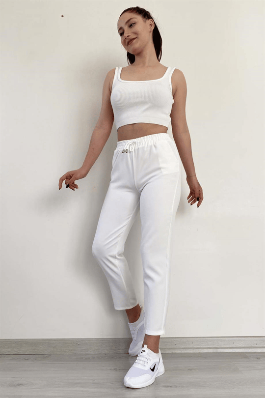 Bel Lastikli Günlük Şık Havuç Model Pantolon