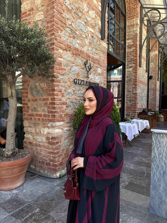 HR-1226H&R ButikKyl- Leva Şallı Abaya