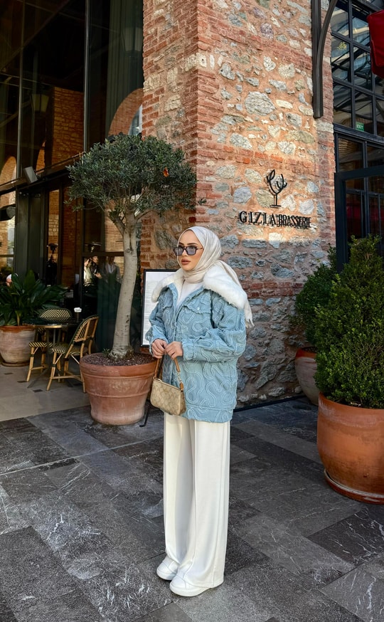 Ceket-186H&R ButikCoac Kot Ceket Bebe Mavi