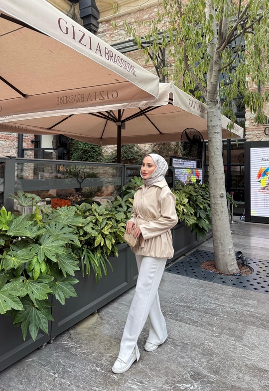 Ceket-136H&R ButikÜla Deri Ceket Bej