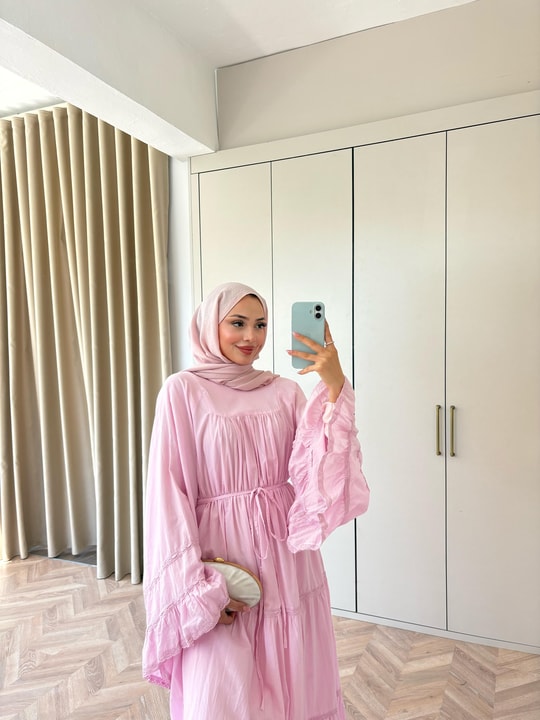 HR-1500H&R ButikMarli Elbise Pembe