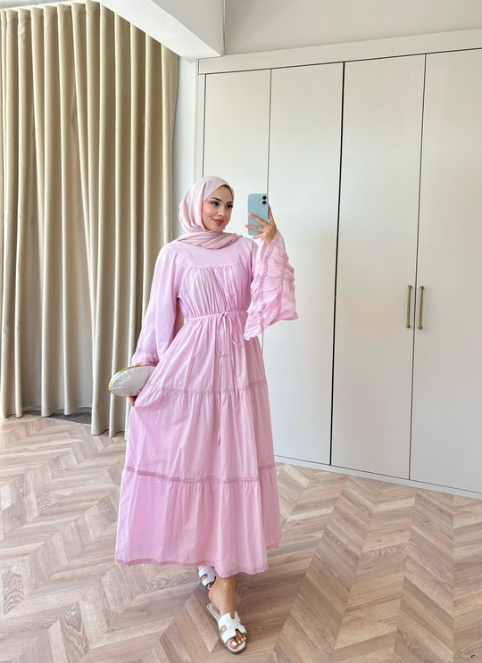 HR-1500H&R ButikMarli Elbise Pembe