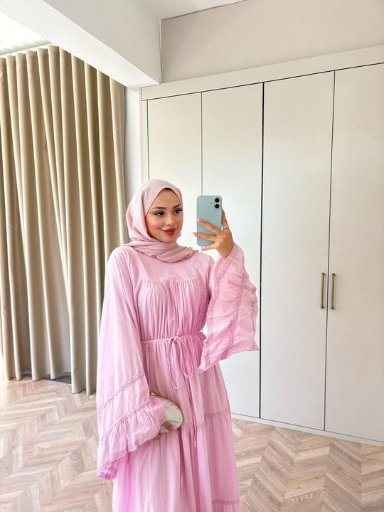 HR-1500H&R ButikMarli Elbise Pembe