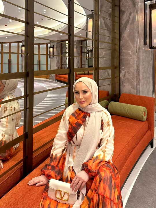 ELB-154H&R ButikNG- Elara Şifon Elbise Turuncu
