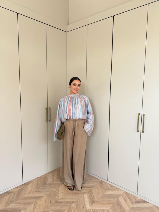 HR-1488H&R Butik0011- Arlina Gömlek Mavi