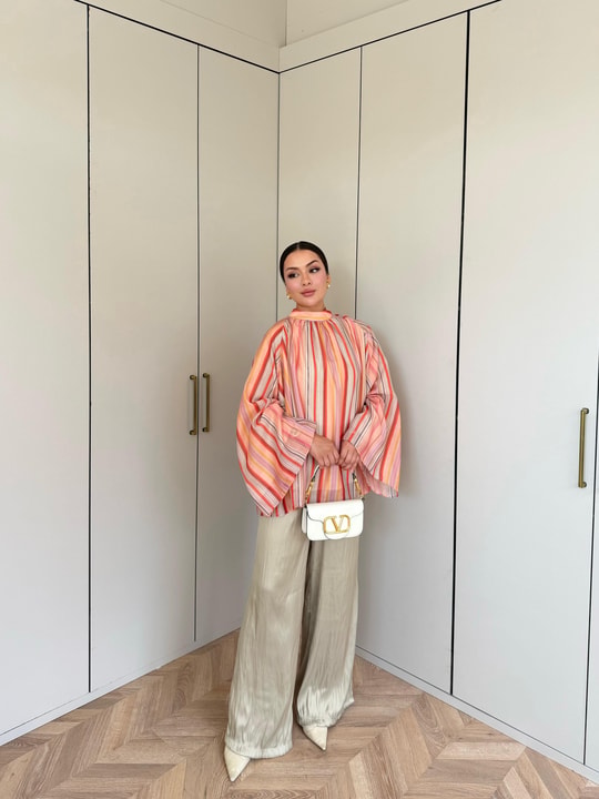 HR-1488H&R Butik0011- Arlina Gömlek Mercan
