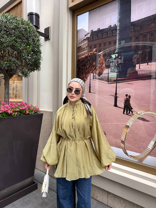 HR-1112H&R ButikQu- Aşla Ön Düğmeli Gömlek Yeşil