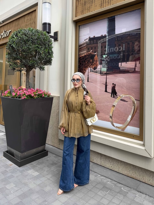 HR-1112H&R ButikQu- Aşla Ön Düğmeli Gömlek Yağ Yeşili