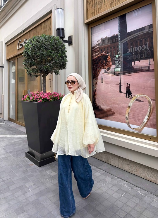 HR-1112H&R ButikQu- Aşla Ön Düğmeli Gömlek Vanilya