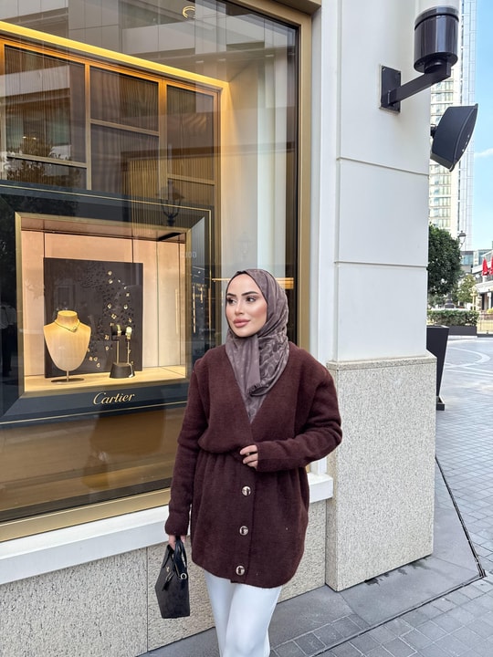 HIRKA-92H&R ButikAngora Hırka Acı Kahve