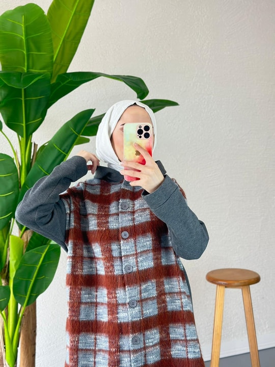 HIRKA-52H&R ButikEkose Hırka Gri