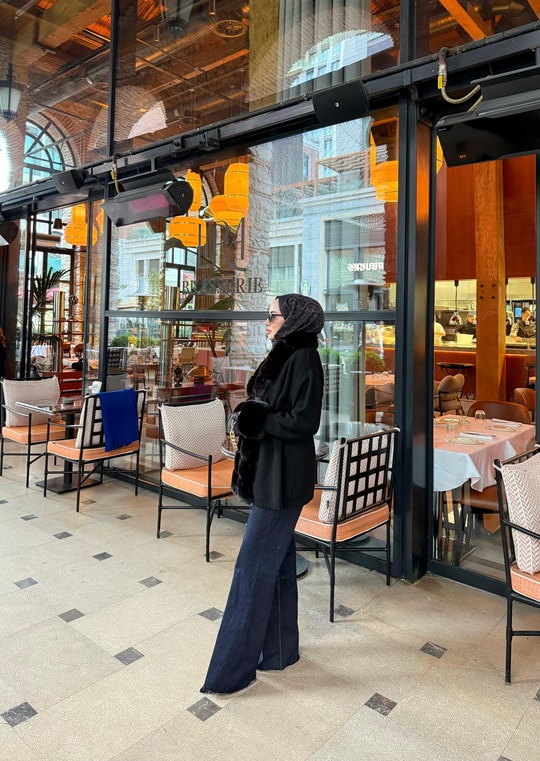 HIRKA-96H&R ButikPera Kürk Detaylı Hırka Siyah