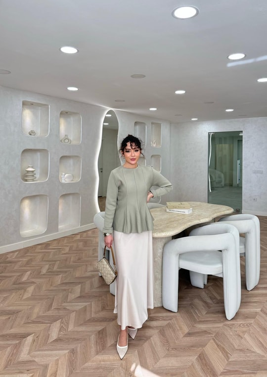 KAZK-574H&R ButikPiliseli Çelik Örme Kazak Çağla Yeşili