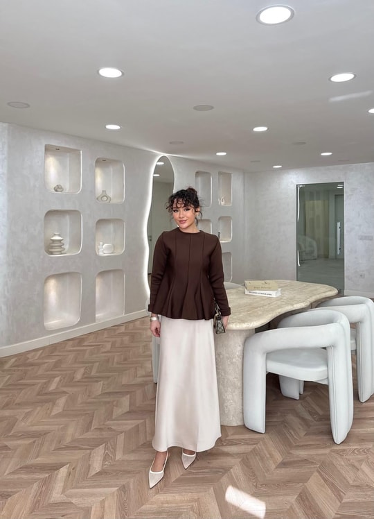 KAZK-573H&R ButikPiliseli Çelik Örme Kazak Kahverengi