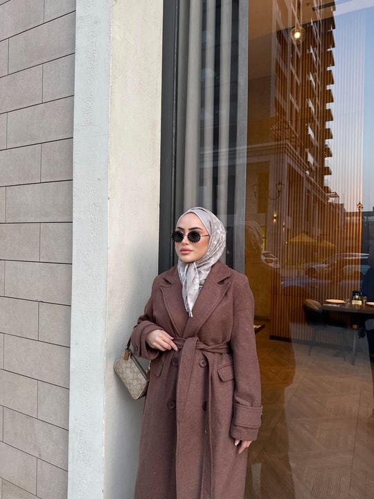 MNT-30H&R ButikLondon Kaşe Mont Kahverengi