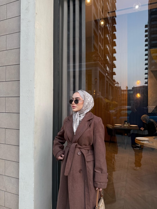 MNT-30H&R ButikLondon Kaşe Mont Kahverengi