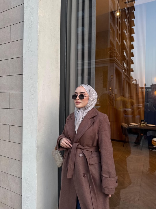 MNT-30H&R ButikLondon Kaşe Mont Kahverengi