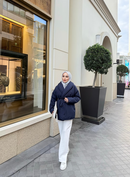 MT0125H&R ButikQuas Şişme Mont Lacivert