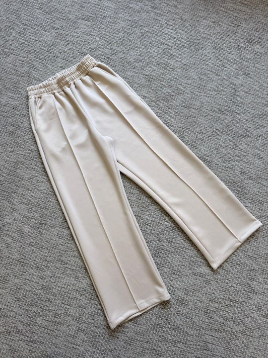 PANTLN-78H&R ButikÇımalı Scuba Bol Pantolon Bej