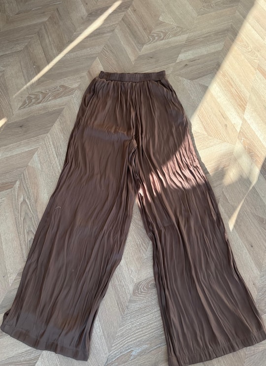 HR-1413H&R ButikKırışık Muadil Pantolon Kahve