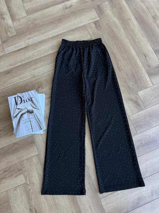 PNT-25H&R ButikKomple Taşlı Pantolon Siyah