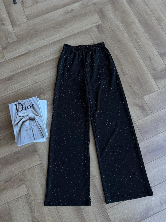 PNT-25H&R ButikKomple Taşlı Pantolon Siyah