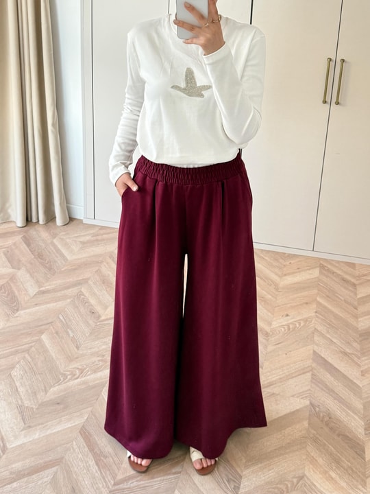 HR-0878H&R ButikMB - Bol oysh Pantolon Bordo