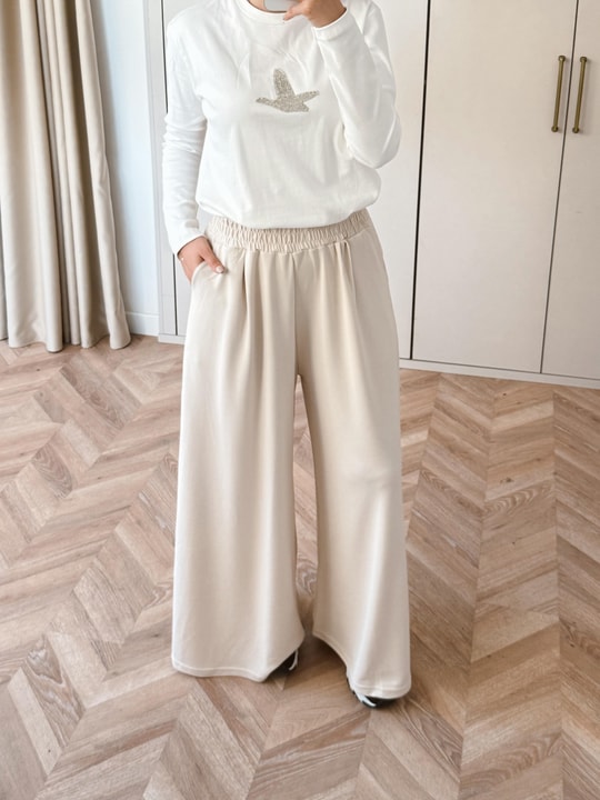 HR-0873H&R ButikMB - Bol oysh Pantolon Bej