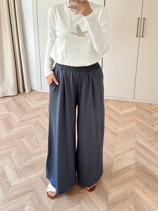 HR-0877H&R ButikMB - Bol oysh Pantolon Gri