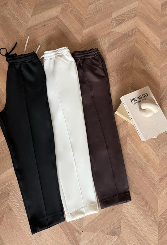 PNT-010H&R ButikScuba Çımalı Boru Paça Pantolon Siyah