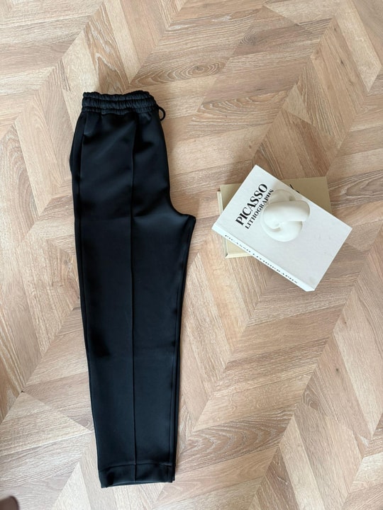 PNT-010H&R ButikScuba Çımalı Boru Paça Pantolon Siyah
