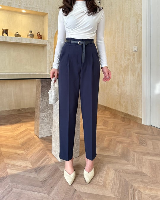 PANTLN-103H&R ButikZra Kalıp Muadil Pantolon Lacivert