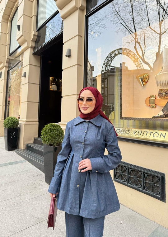 ŞAL-22H&R ButikJazz Şal Bordo