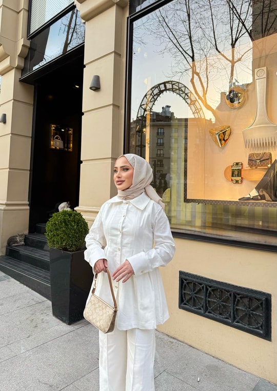 ŞAL-22H&R ButikJazz Şal Krem