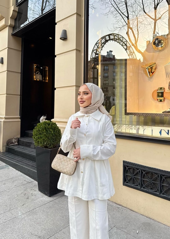 ŞAL-22H&R ButikJazz Şal Krem