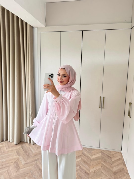 HR-1436H&R ButikJazz Şal Pembe