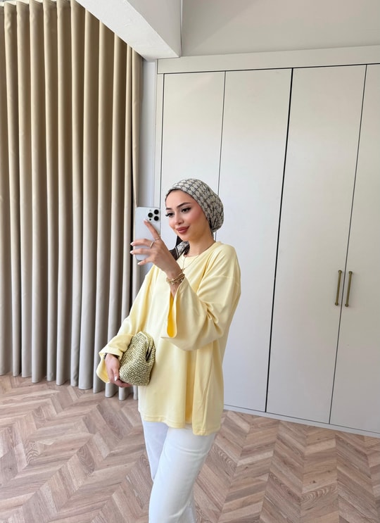 HR-1143H&R ButikKiw-Muadil Oysh Üst Sarı