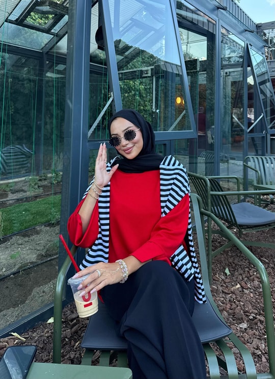 HR-2873H&R ButikSiva Kolu Kesik Detaylı Sweat Kırmızı