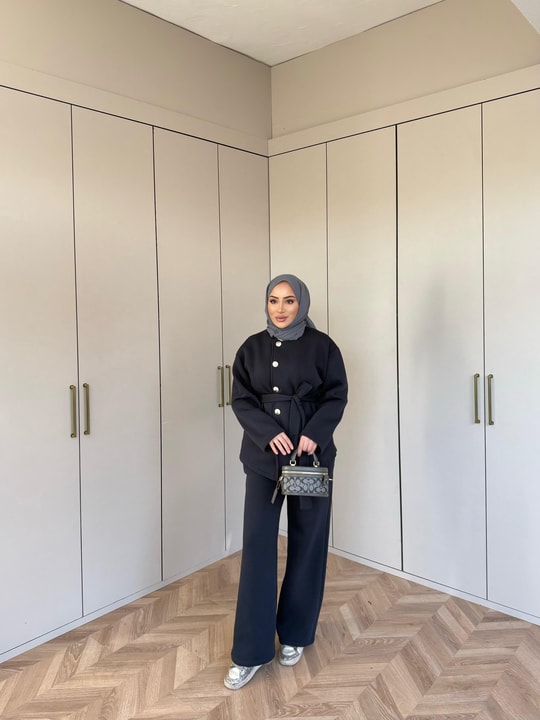TKM-2082H&R ButikBet-Akça 3 iplik Takım Antrasit