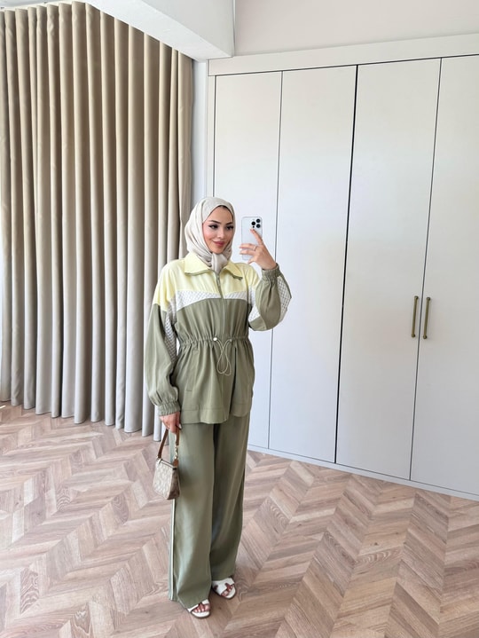 HR-1146H&R ButikCho - Kayla Takım Haki