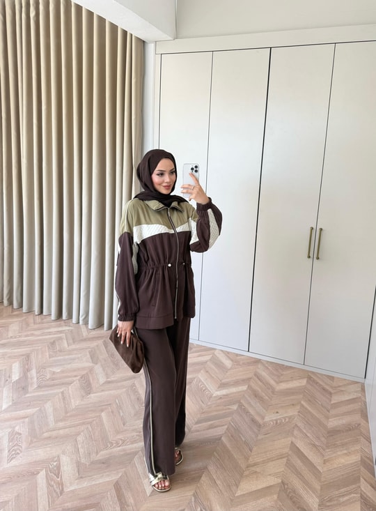 HR-1146H&R ButikCho - Kayla Takım Kahve