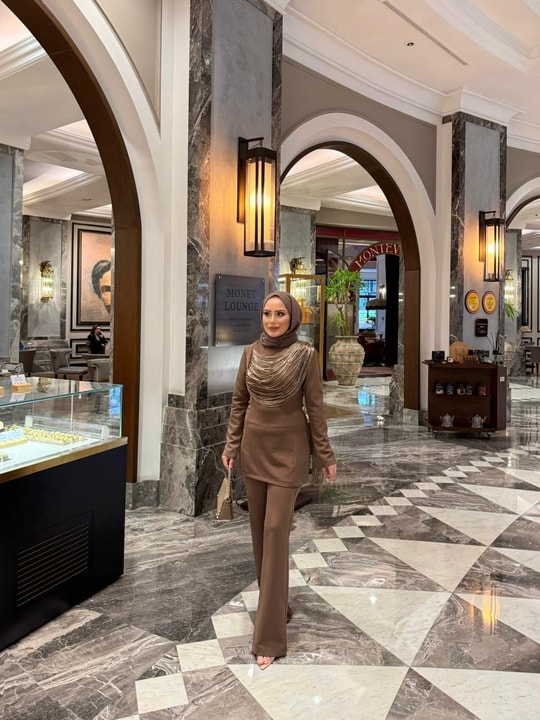 TAKM-2240H&R ButikFuş-Leydi Takım Kahve