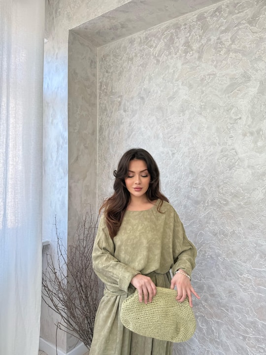 HR-1065H&R ButikHot- Belami 3 Lü Takım Haki