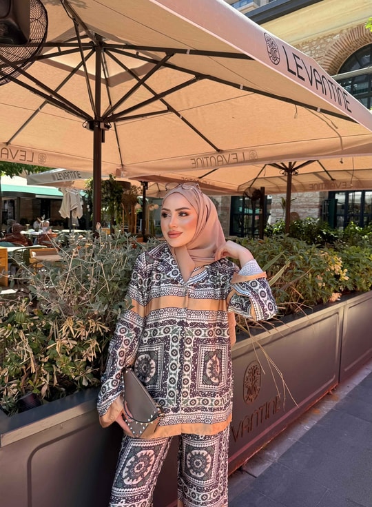 HR-1230H&R ButikHot- Tila Etnik Desen Takım